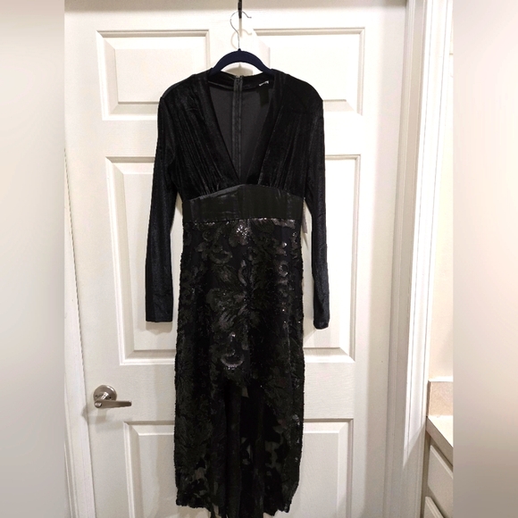 Venus Sequin Lace High-Low Dress Size 8 - Picture 4 of 8